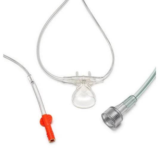 Nasal Patient Sampling Line with O2 Delivery