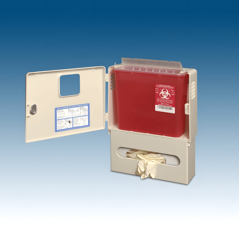 Locking Wall Cabinet for 5 qt Container