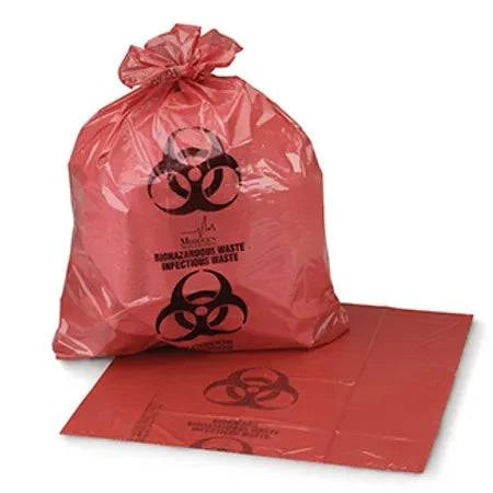 Biohazard Waste Bags: Leak-Resistant, Durable with 12-16 Gallon Capacity for Safe Disposal