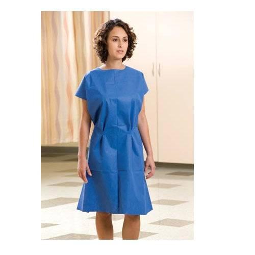 Sewn-Shoulder Exam Gown with Waist Tie