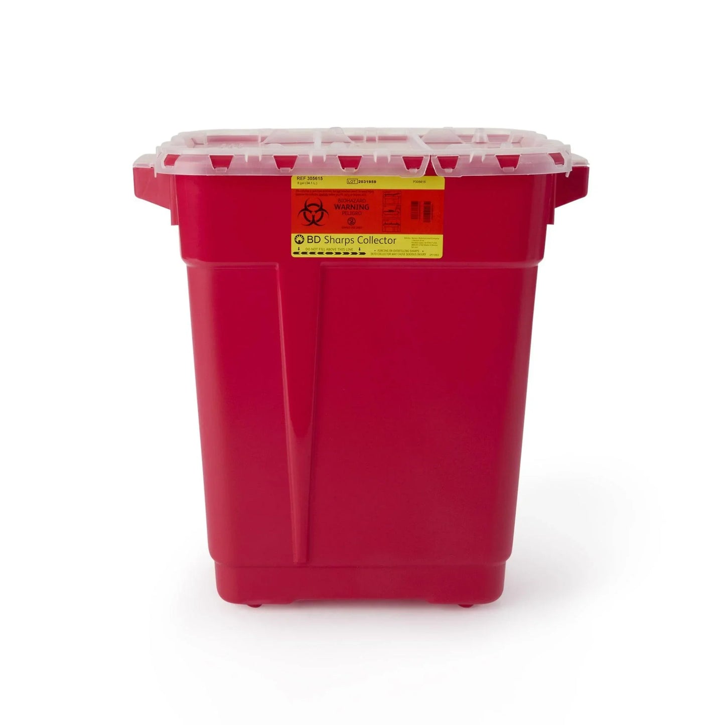 Large Sharps Container with Hinge Lid
