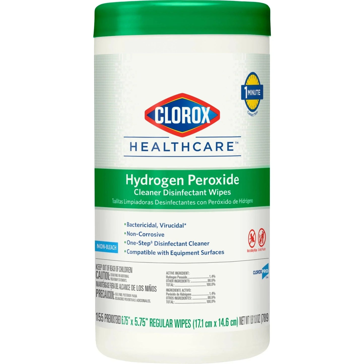 Clorox Healthcare Hydrogen Peroxide Disinfecting Wipes