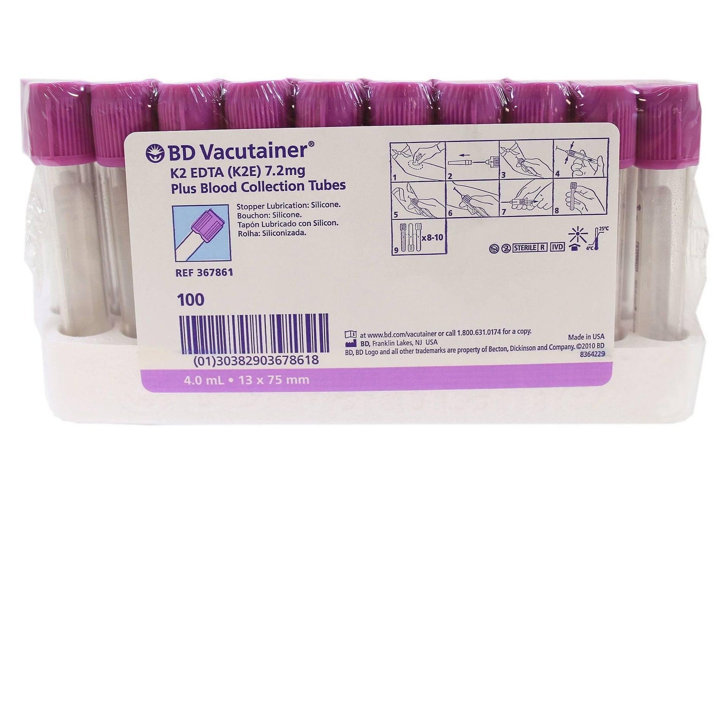 Vacutainer Blood Collection Tube - K2EDTA