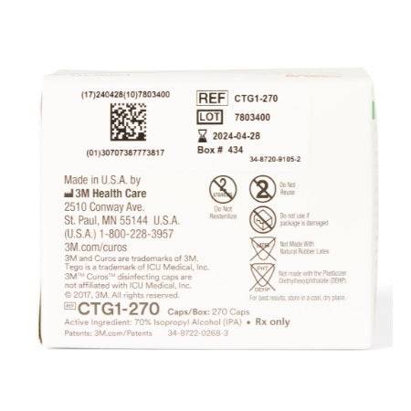 Disinfecting Caps Curos for Tego Hemodialysis Connectors