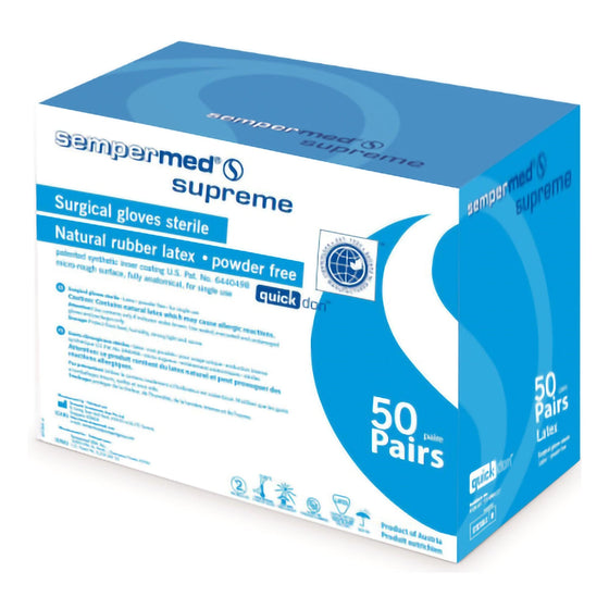 Supreme Surgical Latex Gloves