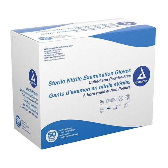 Dynarex Sterile Nitrile Exam Gloves