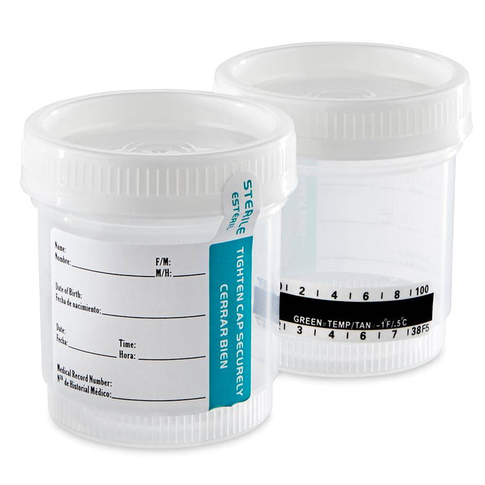Drug Test Container Temperature Strip