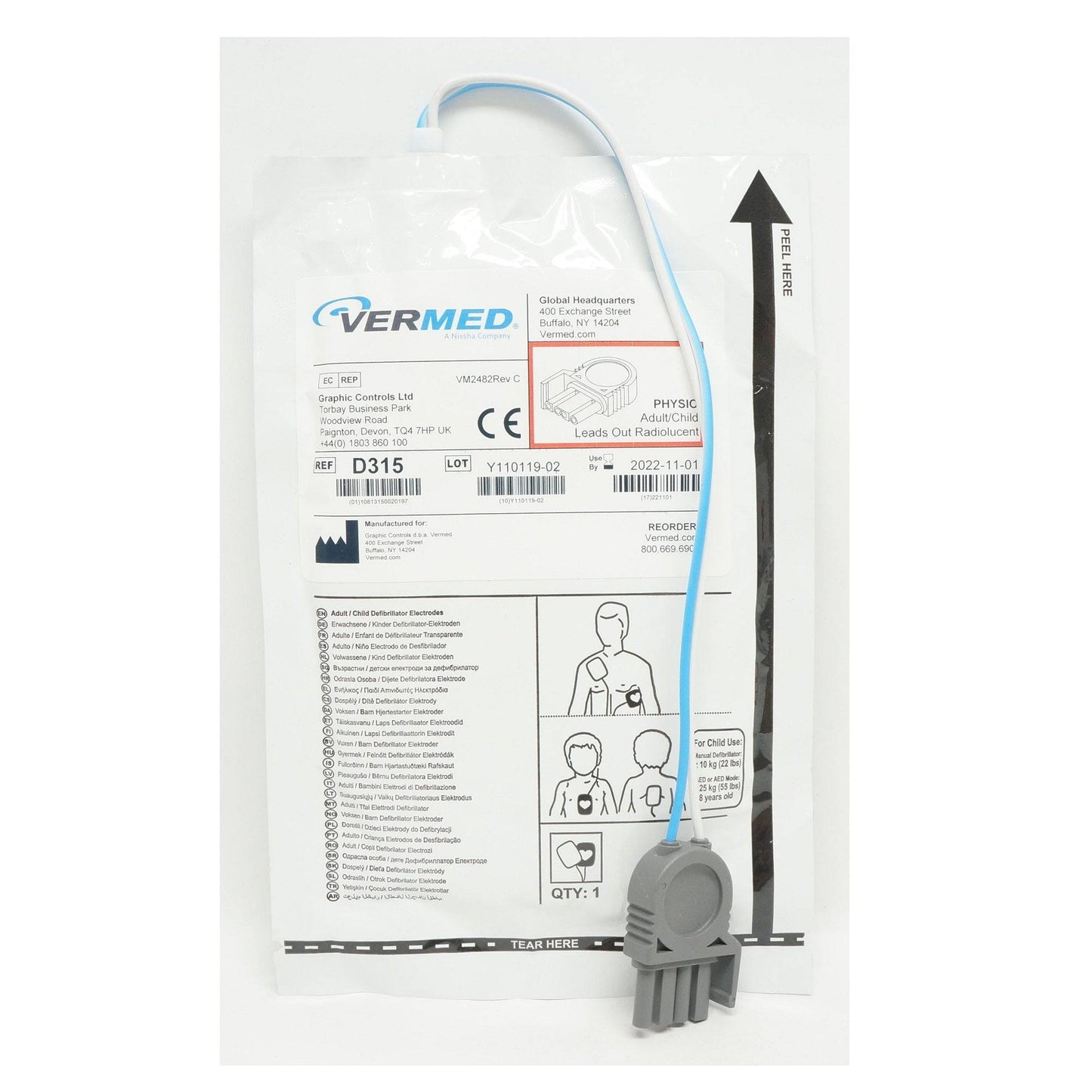 PHYSIO T100LOAC Defibrillator Pads
