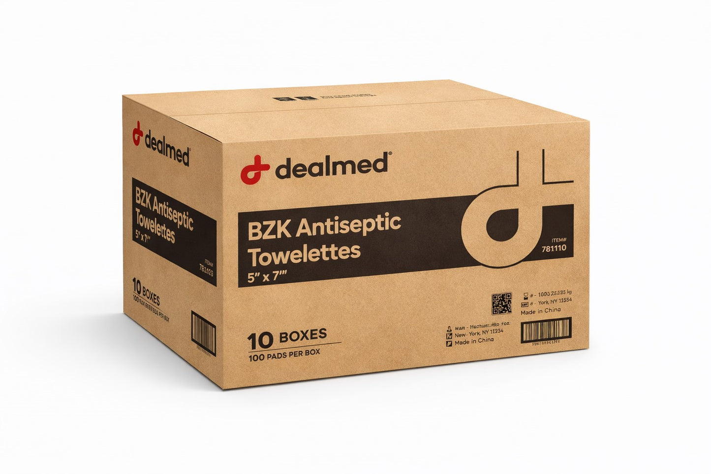 BZK Antiseptic Towelettes – Gentle, Alcohol-Free First Aid Wipes