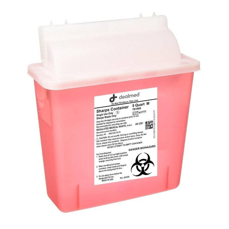 5 Quart Sharps Containers – Secure & Easy Disposal