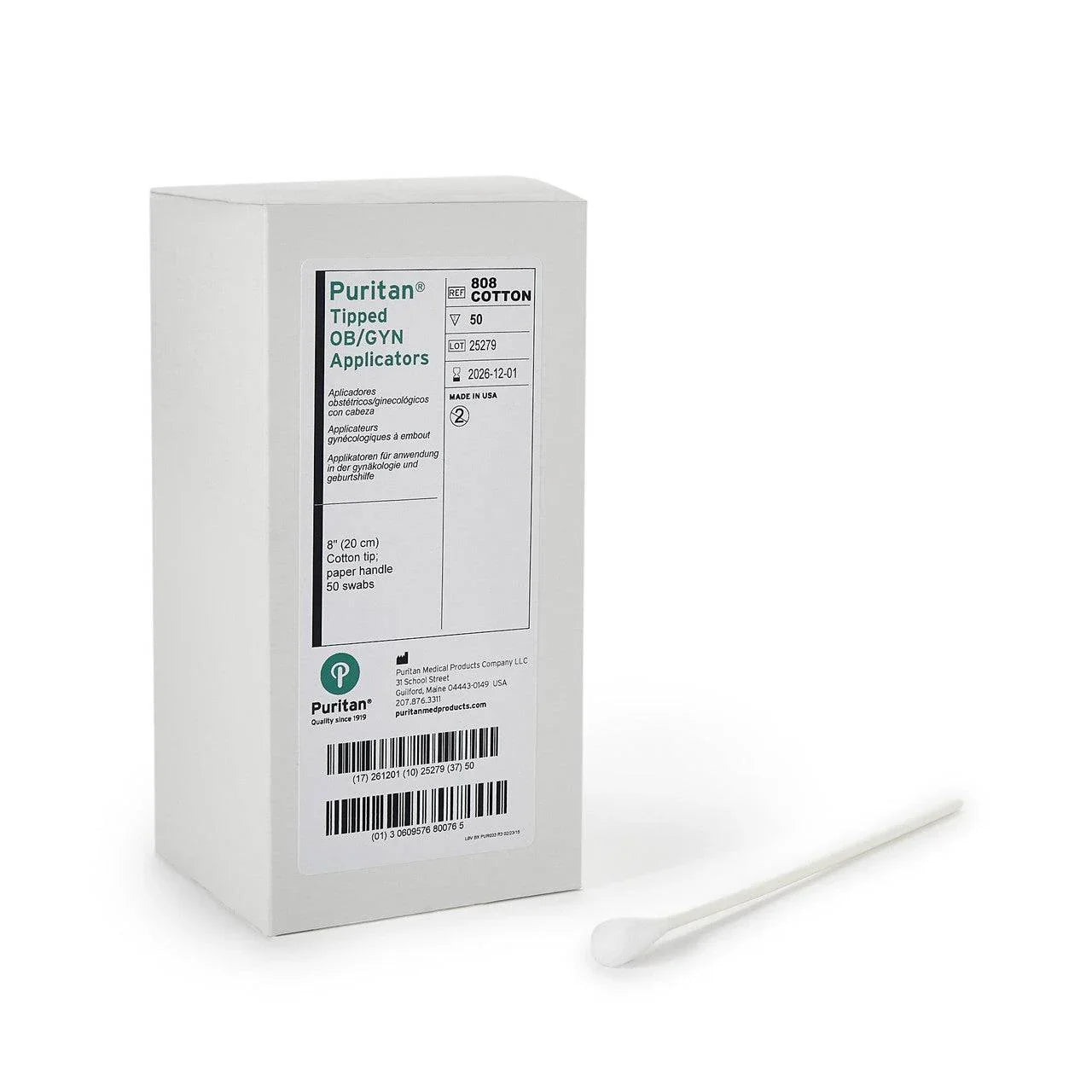 Rayon Tip Applicators with Paper Handle