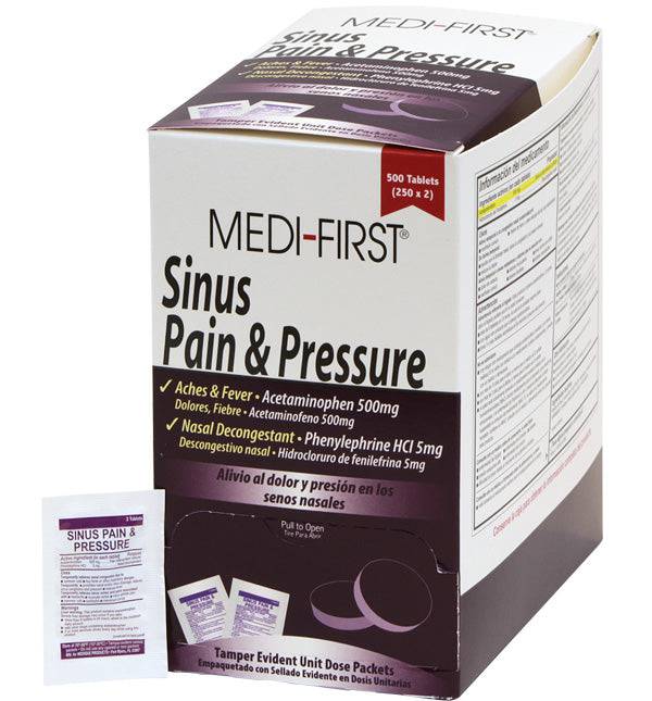 Medi-First Sinus Pain and Pressure Tablets