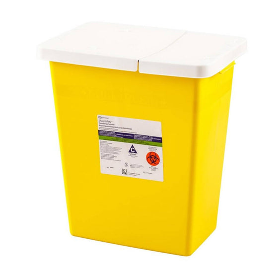 Chemosafety Container with Hinged Lid