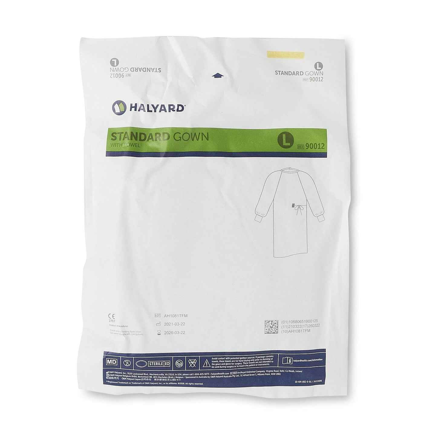 Standard Non-Reinforced Surgical Gown