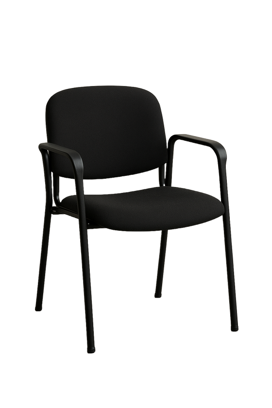 Fabric Stackable Chair with Armrests