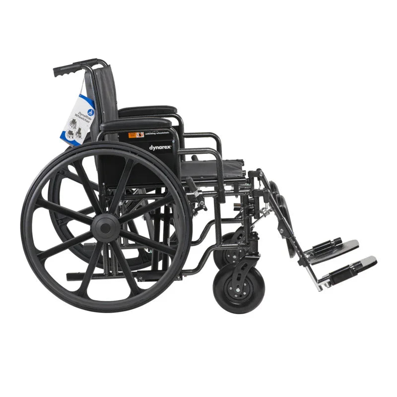 Bari+Max Bariatric Wheelchair with Elevating Leg Rest