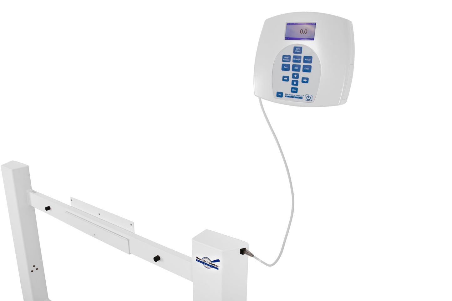 Wall-Mounted Antimicrobial Fold-up Wheelchair Scale