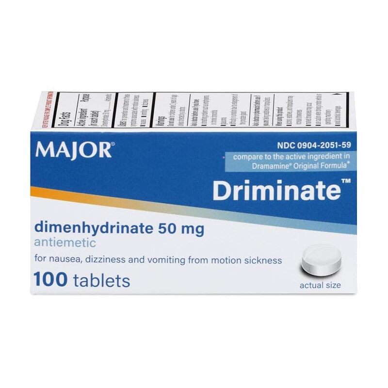 Driminate Motion Sickness Relief Tablets