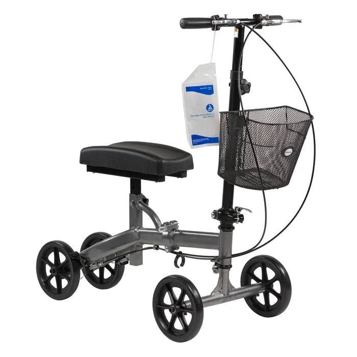 Steerable Knee Walker With Basket
