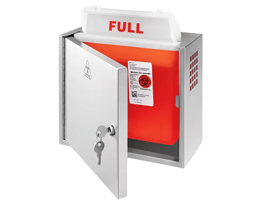 Stainless Steel Sharps Container Cabinet