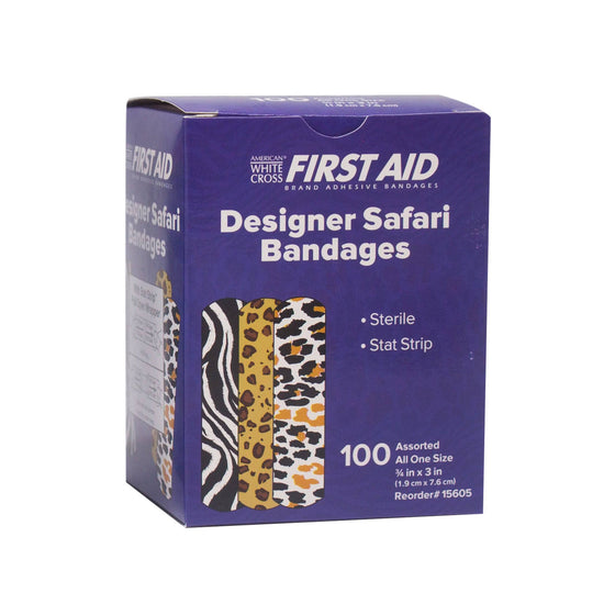 Dukal Safari Adhesive Bandages 3/4" x 3"