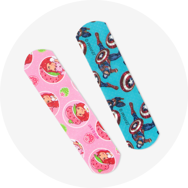 Fun & Character Adhesive Bandages