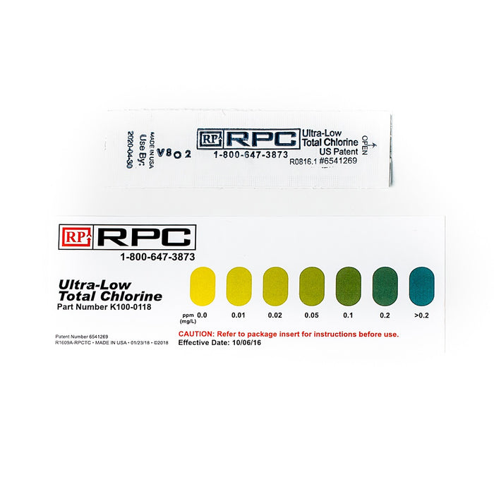 Ultra Low Chlorine Test Strips