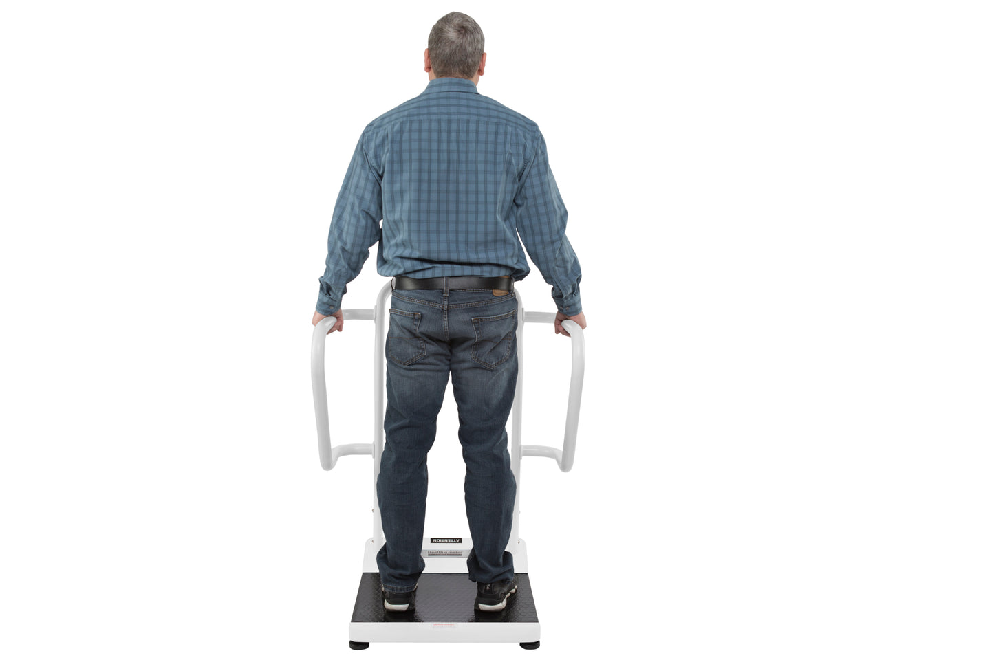 Digital Platform Scale with Extra Wide Handrails - ADA Compliant