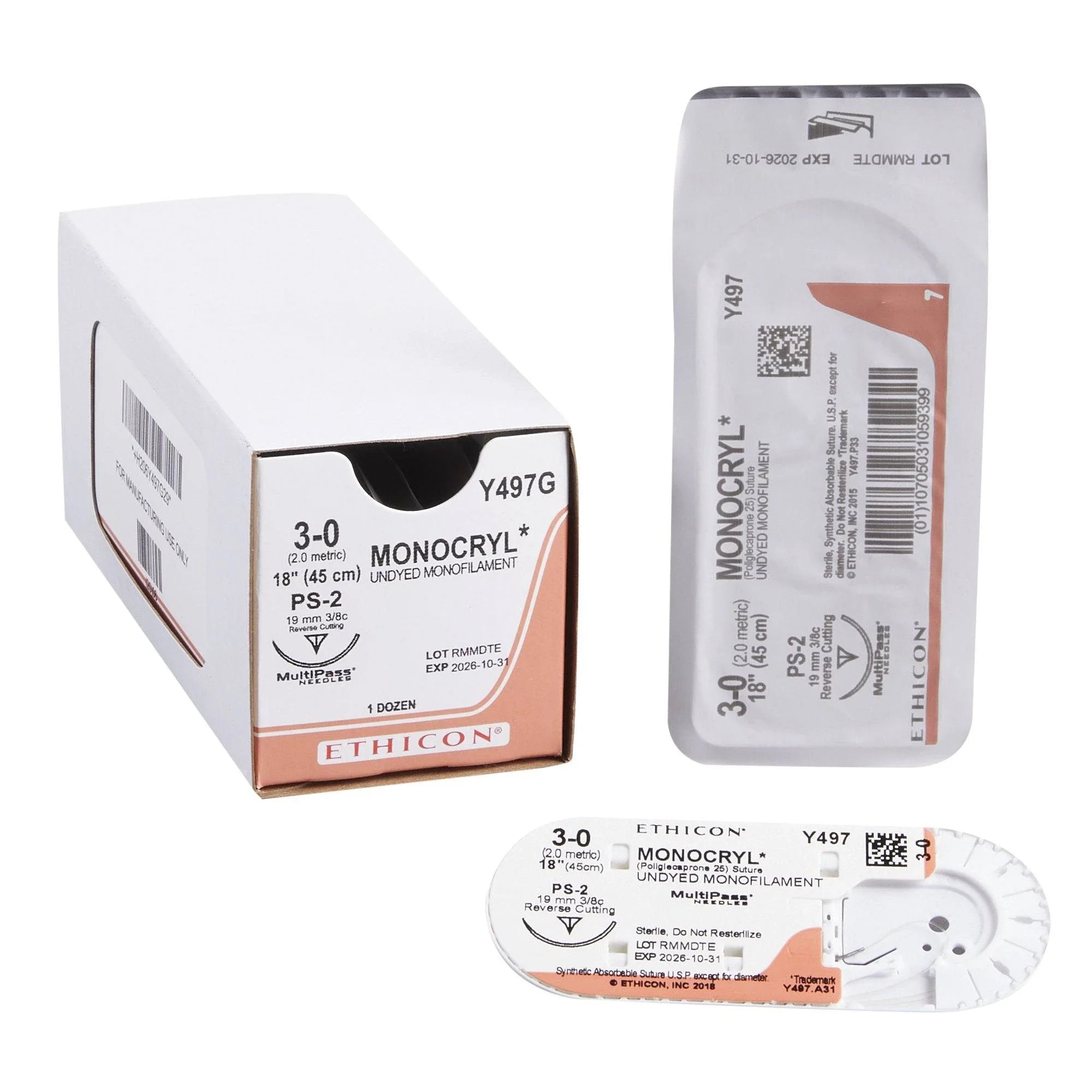 Monocryl Suture with Undyed Monofilament – MedicalRite