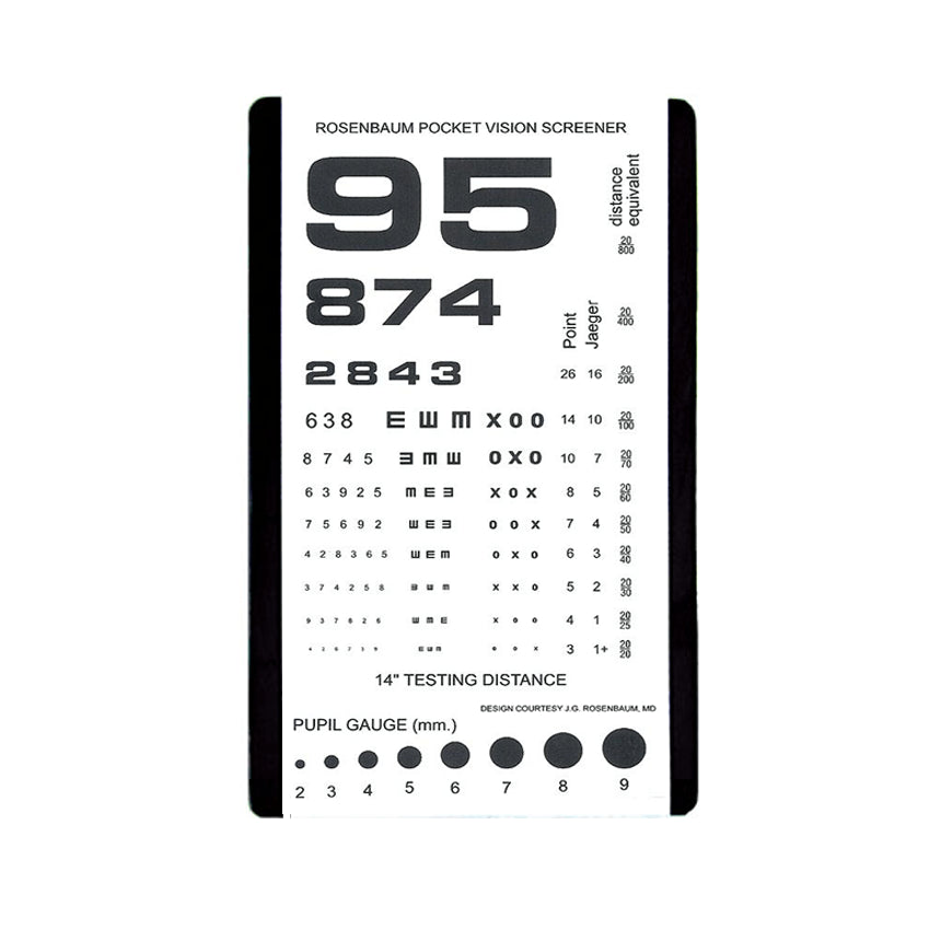 Pocket Eye Chart — MedicalRite