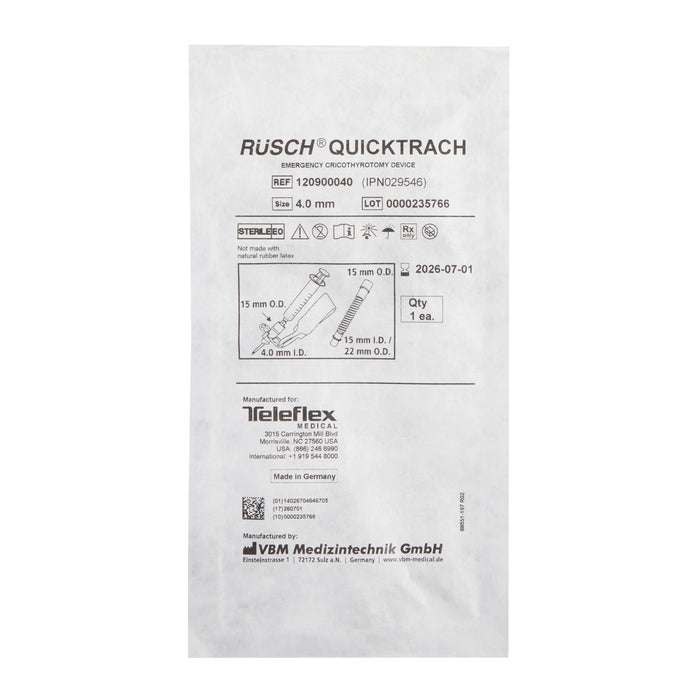 QuickTrach Emergency Cricothyrotomy Kit