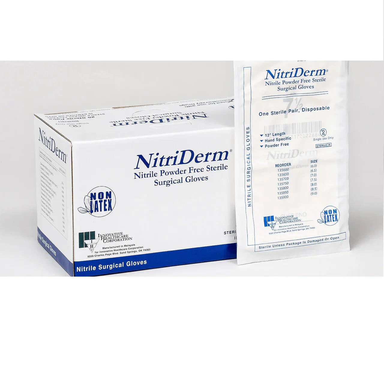 I.H. Nitrile Surgical Gloves