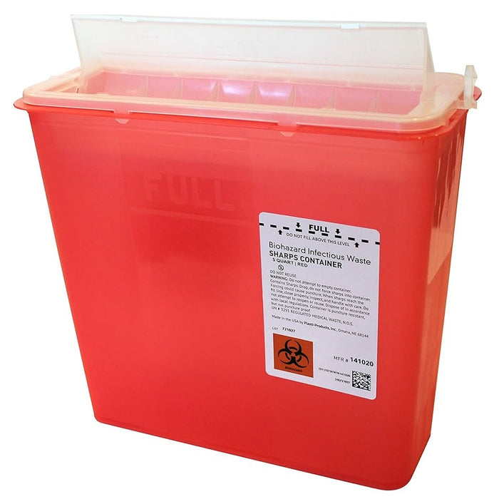 Sharps Container 2 Quart Horizontal In-Room