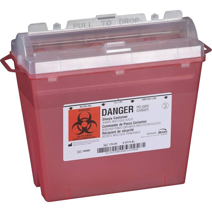 Cleanroom Sharp Container Bemis Patient Room Sharps Container — MedicalRite