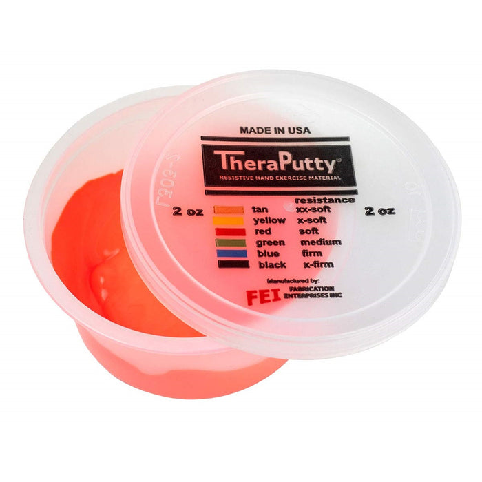 CanDo Red Theraputty: Soft Resistance Hand Exercise with Anti-Microbial Protection