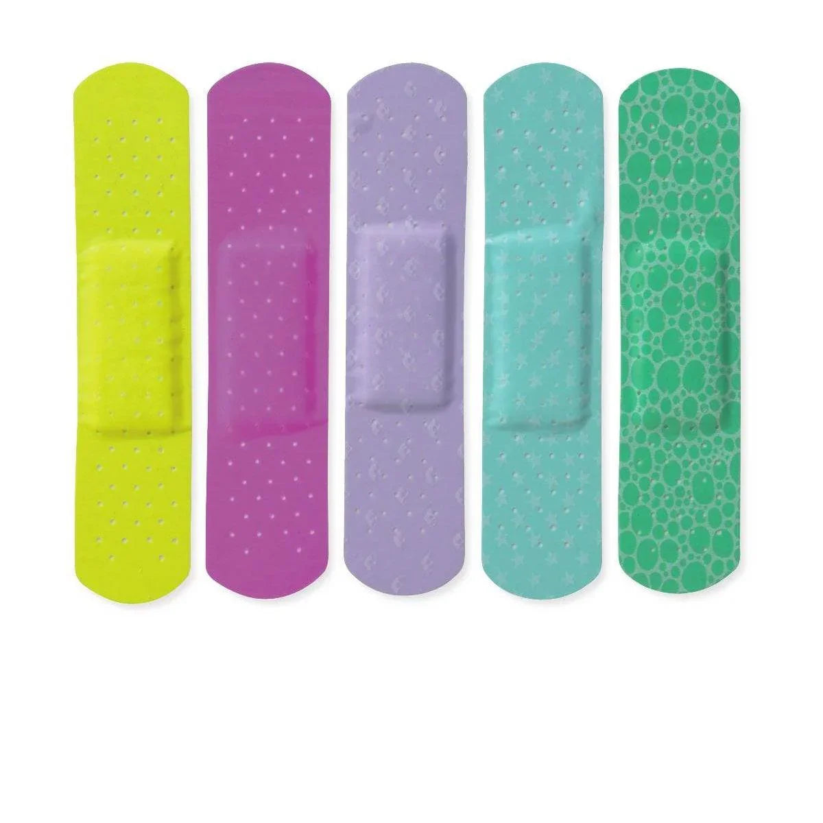 Medline Neon Adhesive Bandages 3/4" x 3"