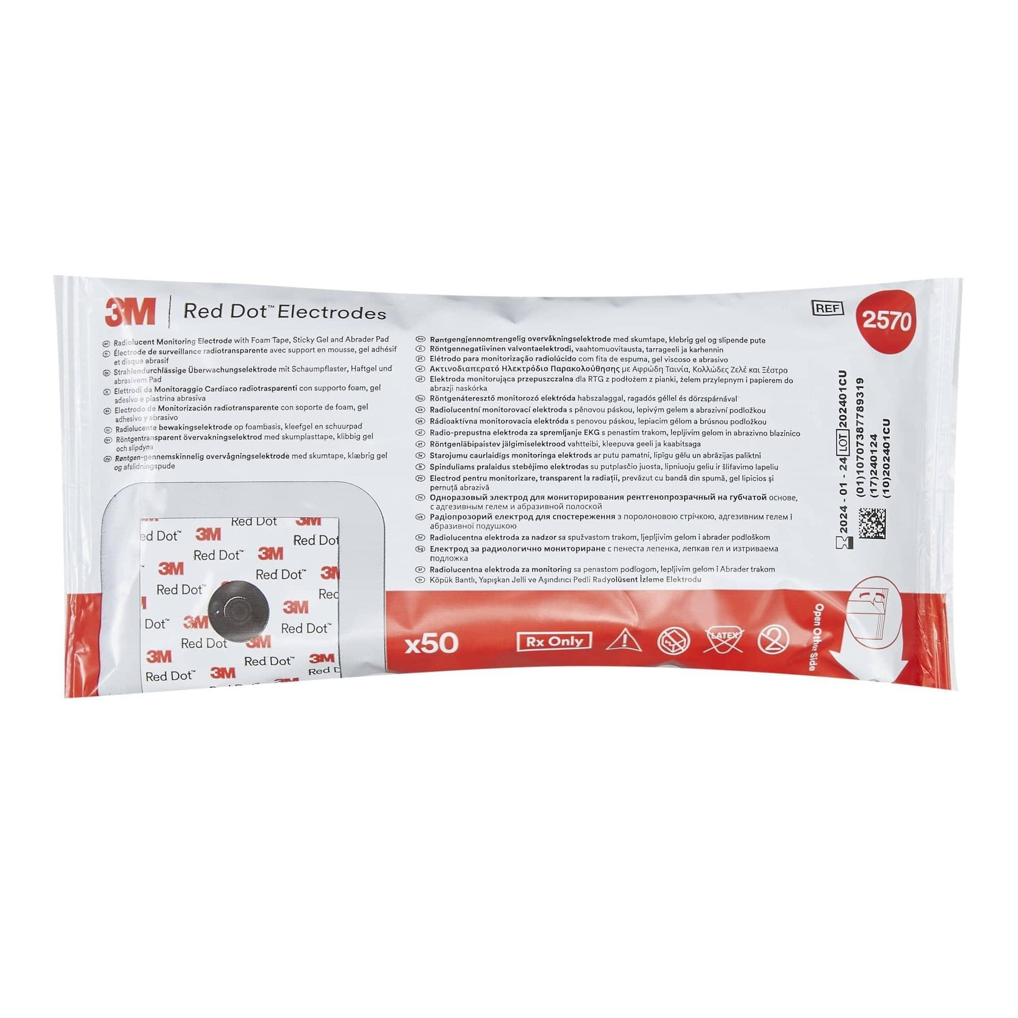 Tech Rite Electrode Electrode Red Dot Monitoring Foam — MedicalRite