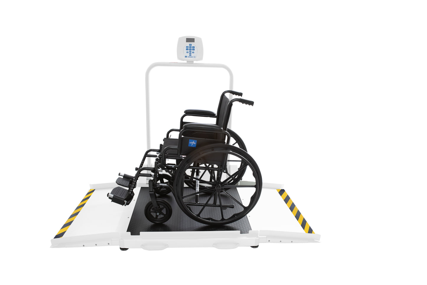Digital Wheelchair Scale with Extra-Large Platform and Dual Ramps - ADA Compliant