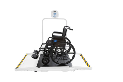 Digital Wheelchair Scale with Extra-Large Platform and Dual Ramps - ADA Compliant
