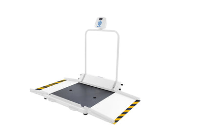 Digital Wheelchair Scale with Extra-Large Platform and Dual Ramps - ADA Compliant