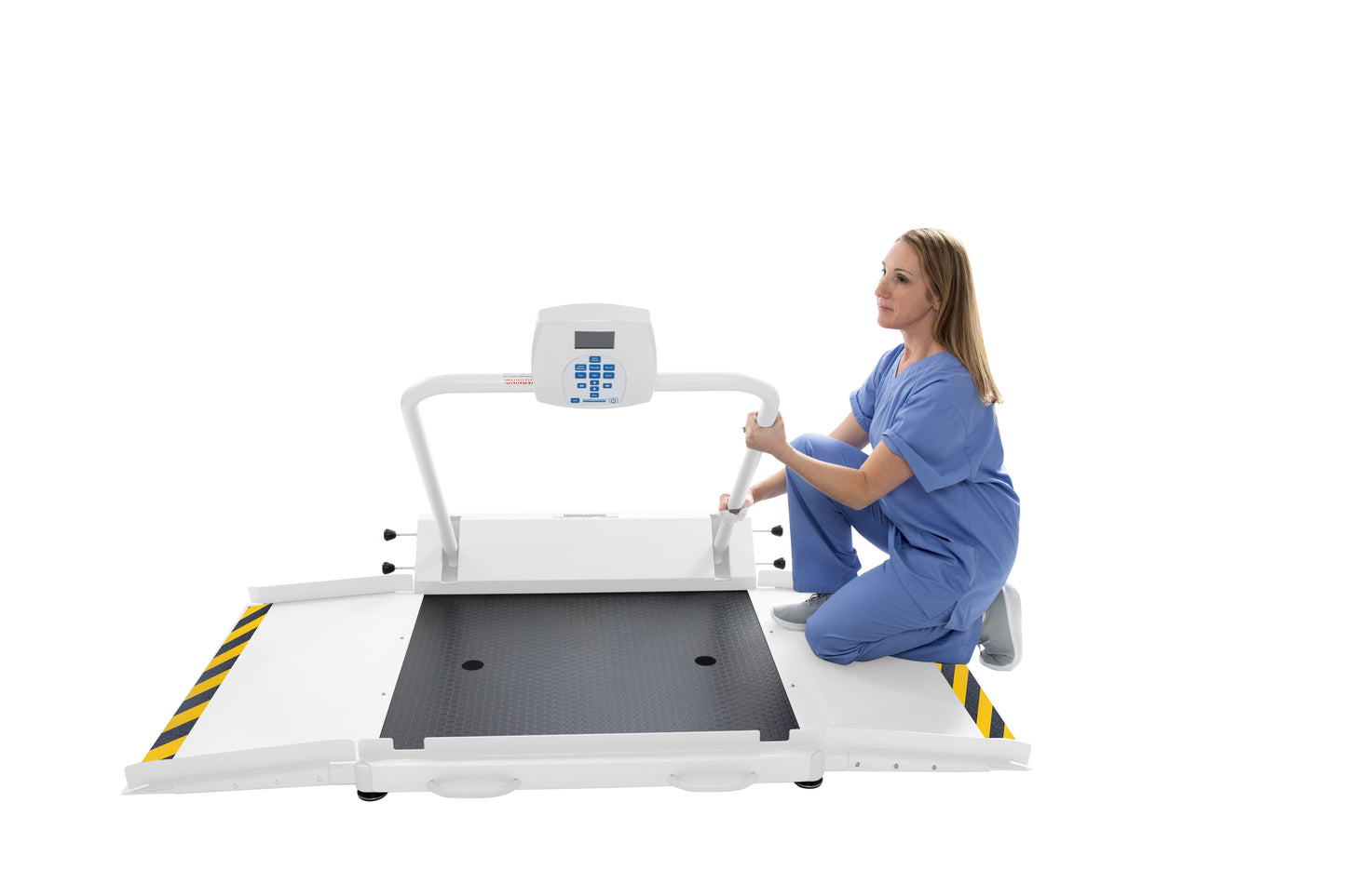 Digital Wheelchair Scale with Extra-Large Platform and Dual Ramps - ADA Compliant