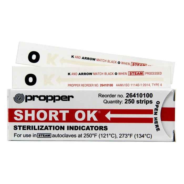 SHORT OK Sterilization Indicators