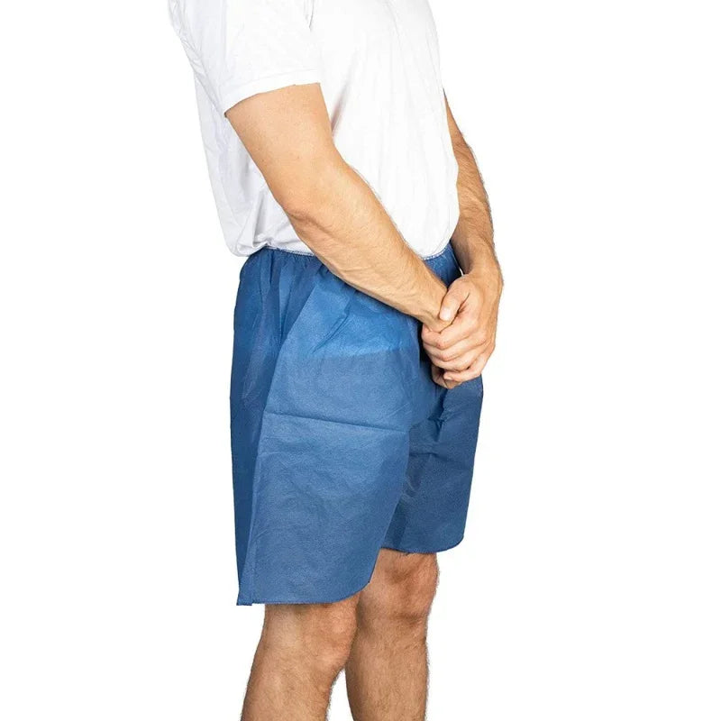 Non-Woven Exam Shorts: Comfortable & Hygienic with Elastic Waistband
