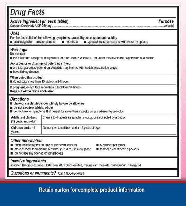 Ban-acid Maximum Strength Antacid Tablets