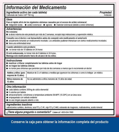 Ban-acid Maximum Strength Antacid Tablets