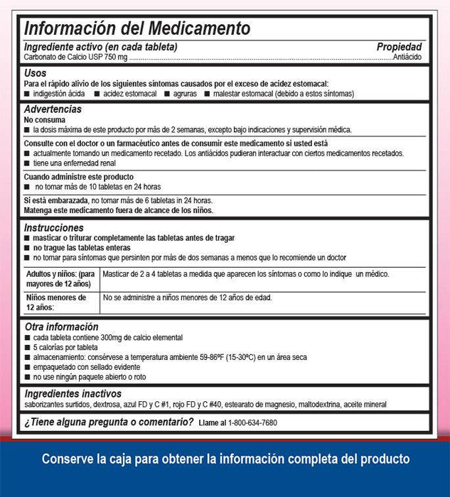 Ban-acid Maximum Strength Antacid Tablets