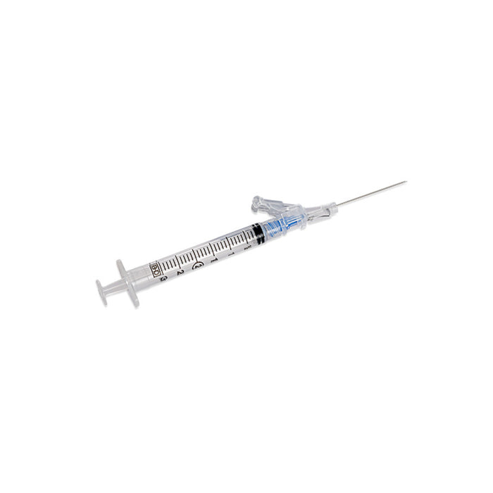 Syringe with SafetyGlide Safety Needle