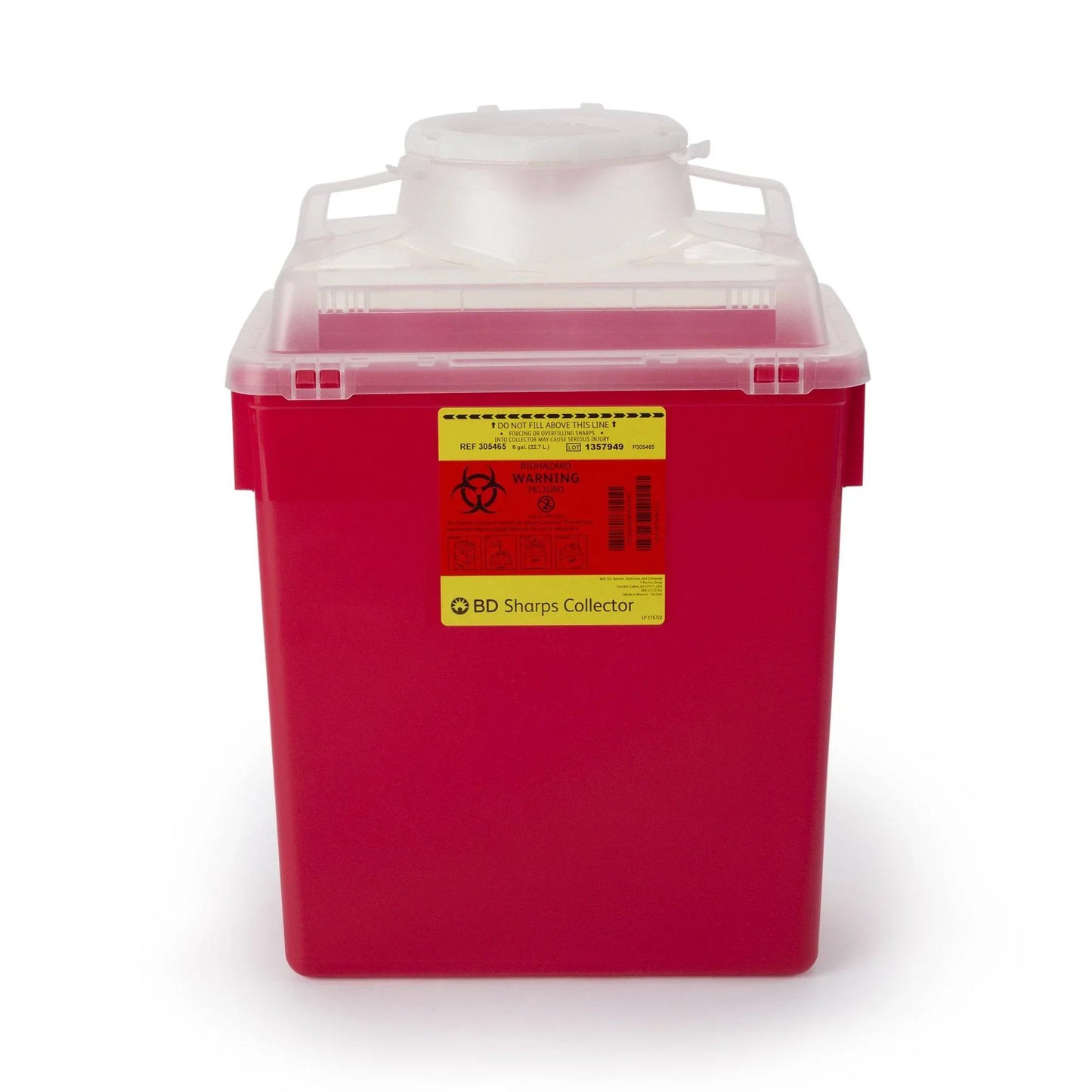 Multiuse Nestable Sharps Container with Petals