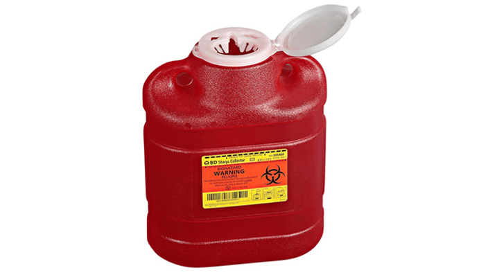 Multiuse One-Piece Sharps Container