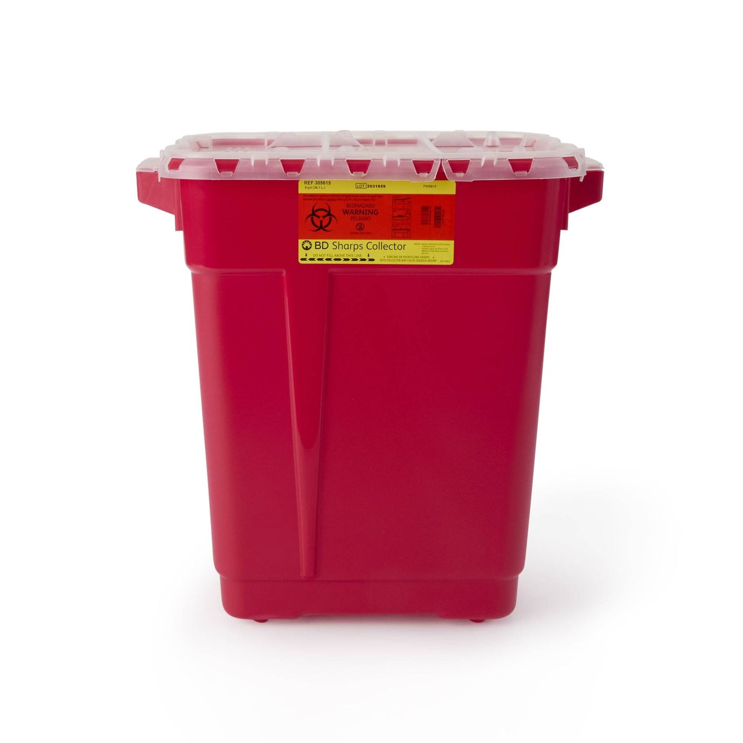 Large Sharps Container with Hinge Lid